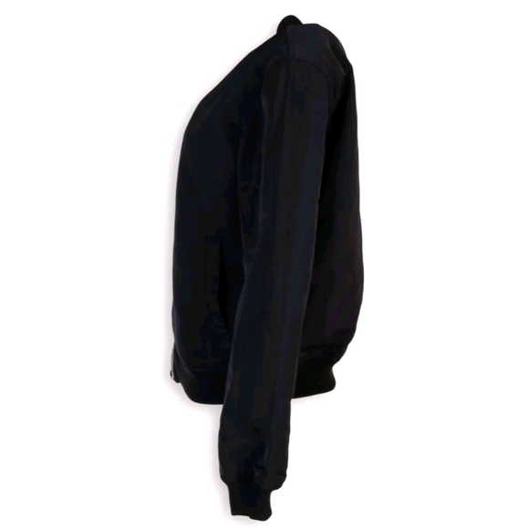 RRP €180 Designer KENGSTAR Bomber Jacket US2 XS Black Floral Pattern Full Zip - Picture 6 of 7